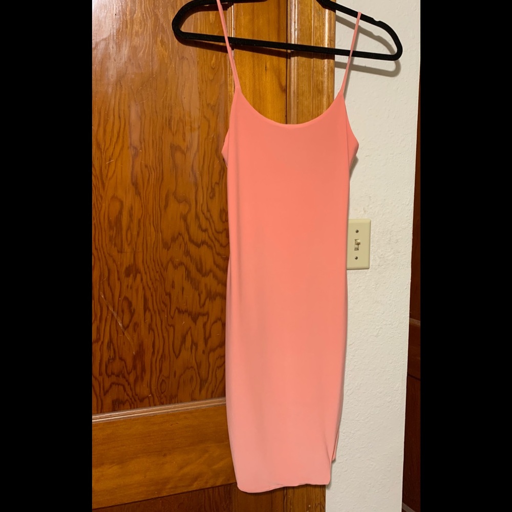 Peach Midi dress